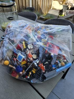 Grote zak vintage Playmobil met Fort Brave en accessoires