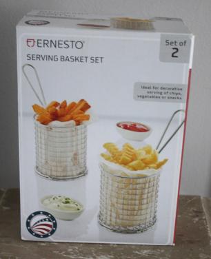 Set serving basket set rond