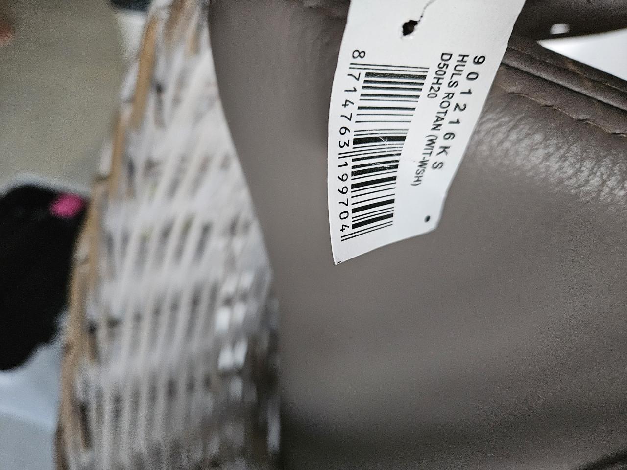 Rotan kerstboom mand.