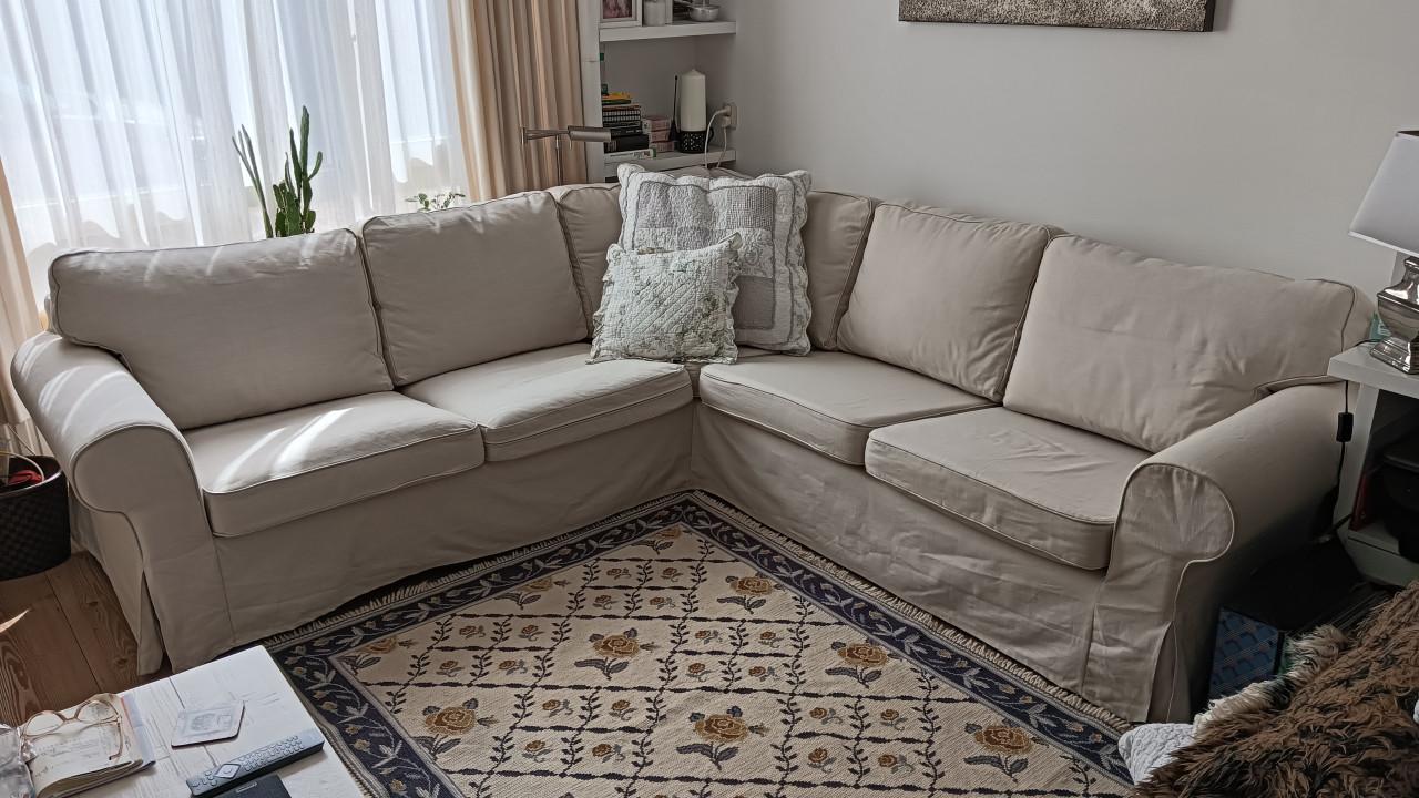 Hoekbank met extra 2e bekleding