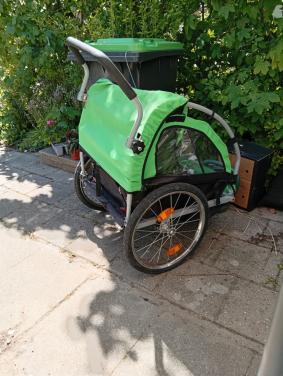 Fiets aanhanger voor twee kids