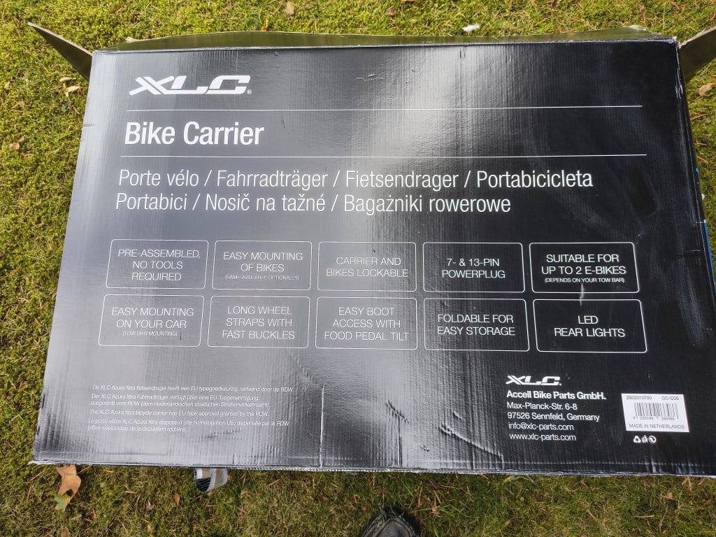 Fietsendrager voor 2 E-bikes + oprijgoot