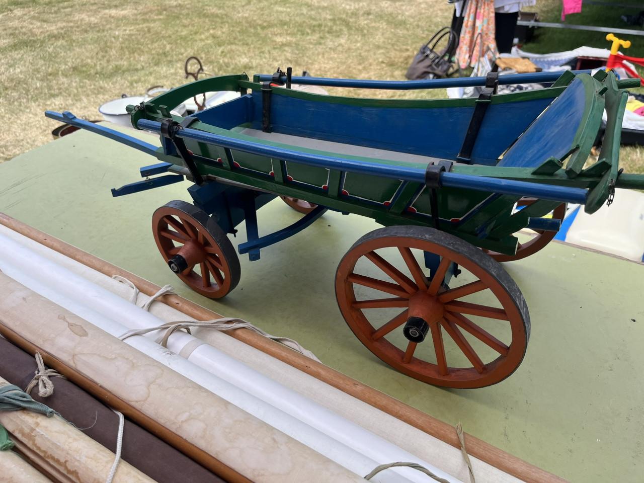 Houten Boerenwagen miniatuurmodel