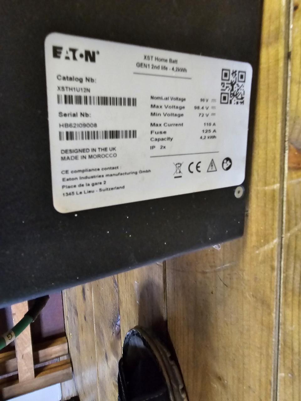 Thuisbatterij Nissan Eaton xStorage -XST 1Ph 4.2 kW / XST Home complete set