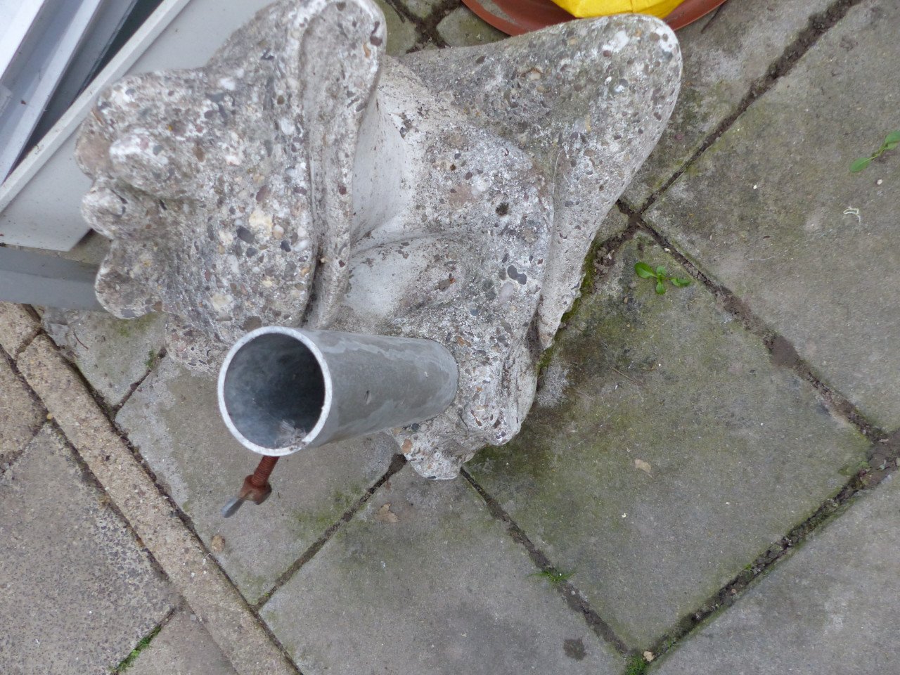Kikker parasolpoot waslijnpoot beton zwaar degelijk waslijnvoet