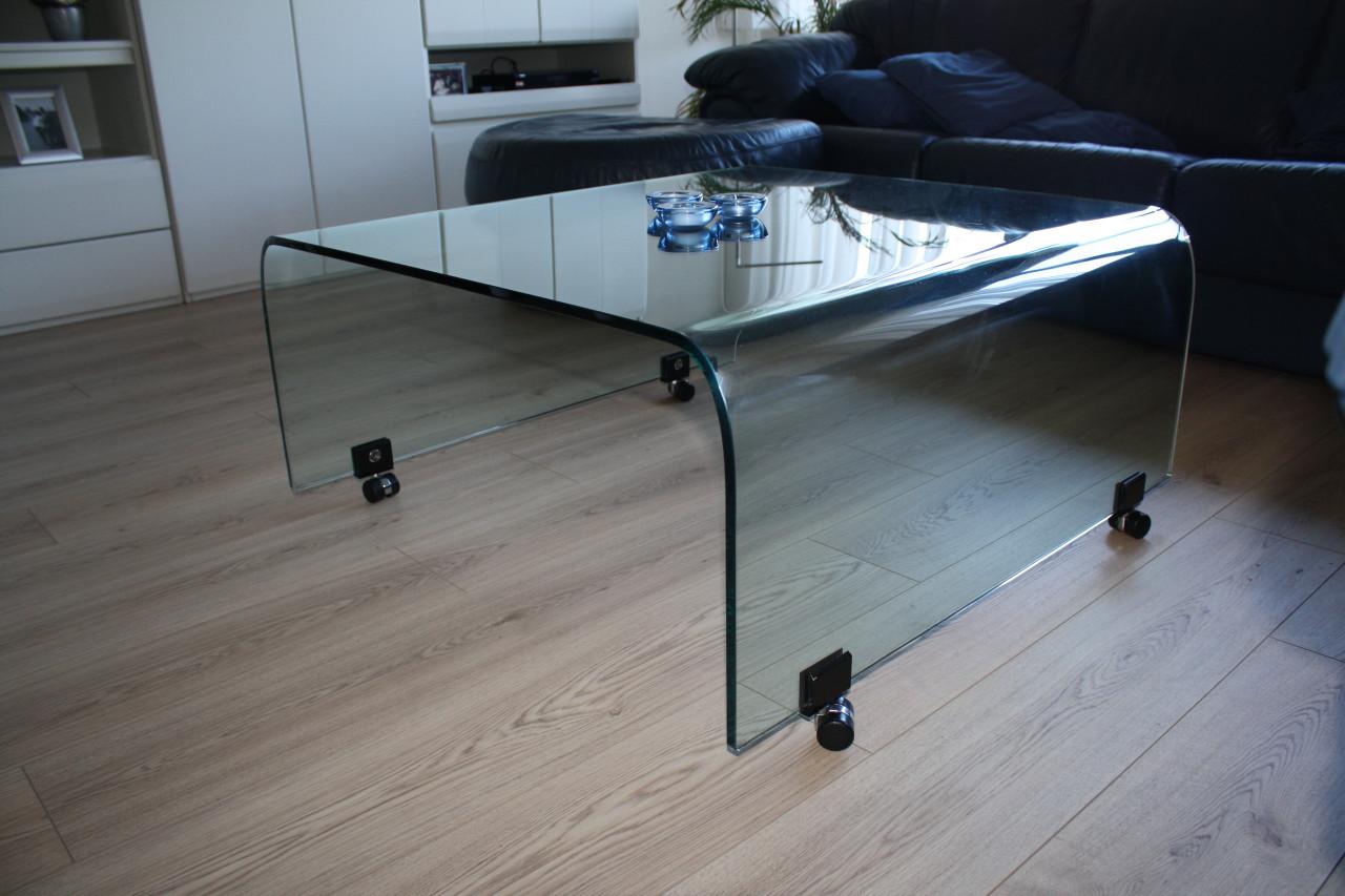 Glazen salontafel