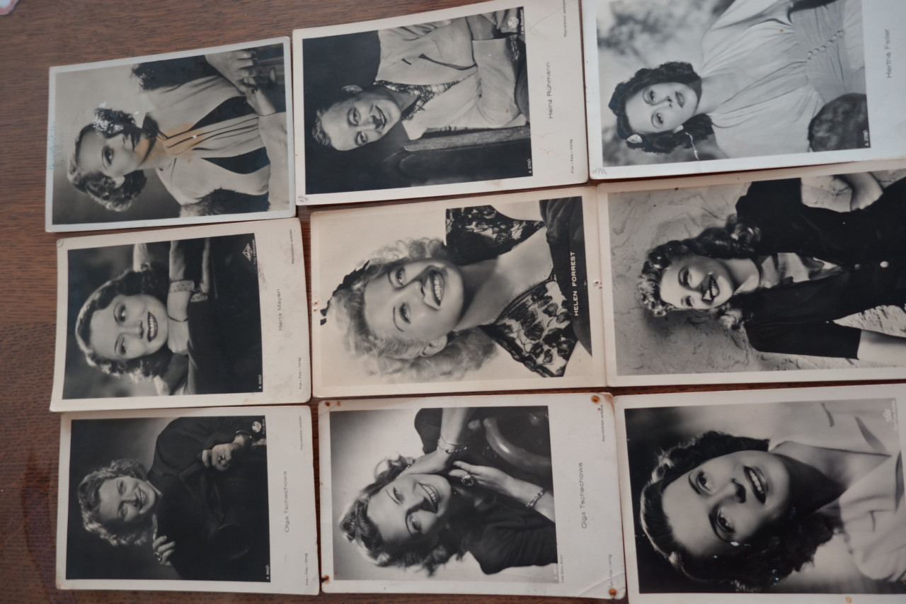 9 zeldzame briefkaartfoto's actrices uit jaren 30