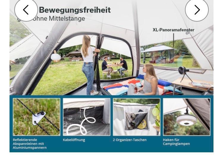 Skandika tipi tent hetta 460 bell air