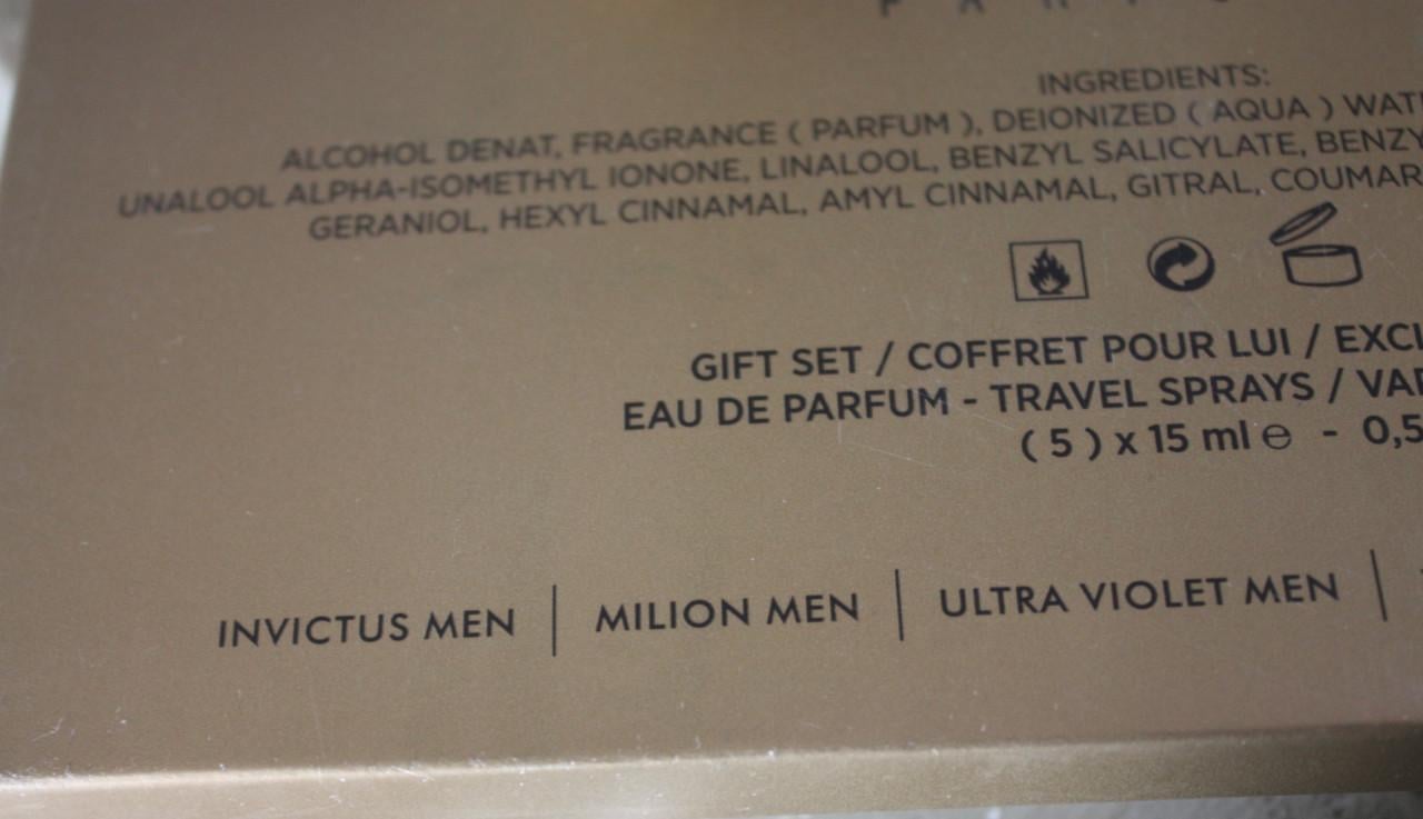 Parfum set met 5 geurtjes paco rabanne