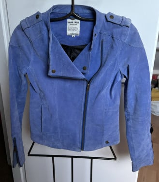 Blauw leren dames jack silver creek maat 38
