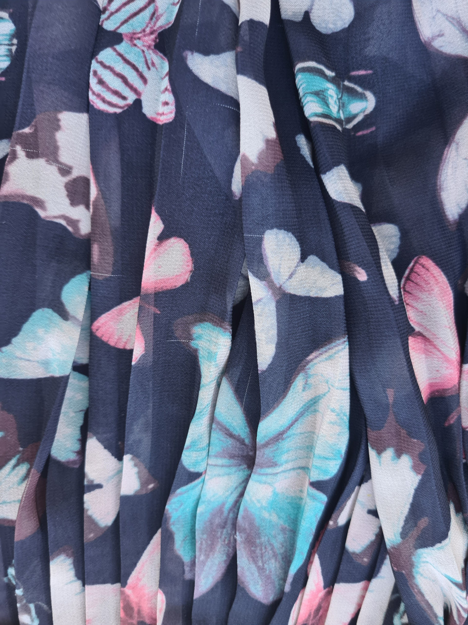 Zomer jurkje blauw met vlinders van H&M  Maat 98