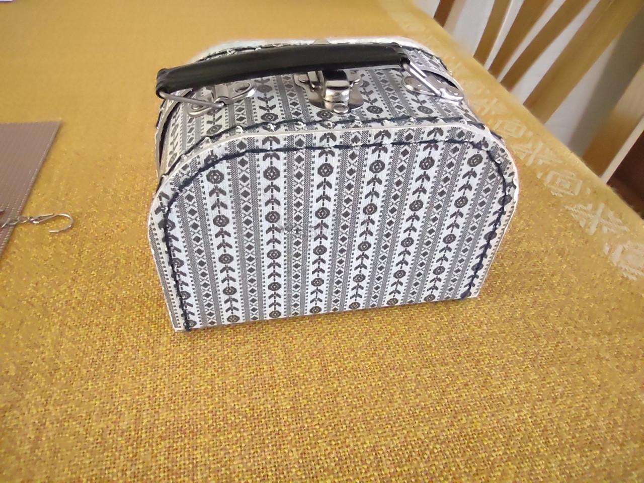 Mooi klein opbergkoffertje in Zeeuws Klederdracht patroon.