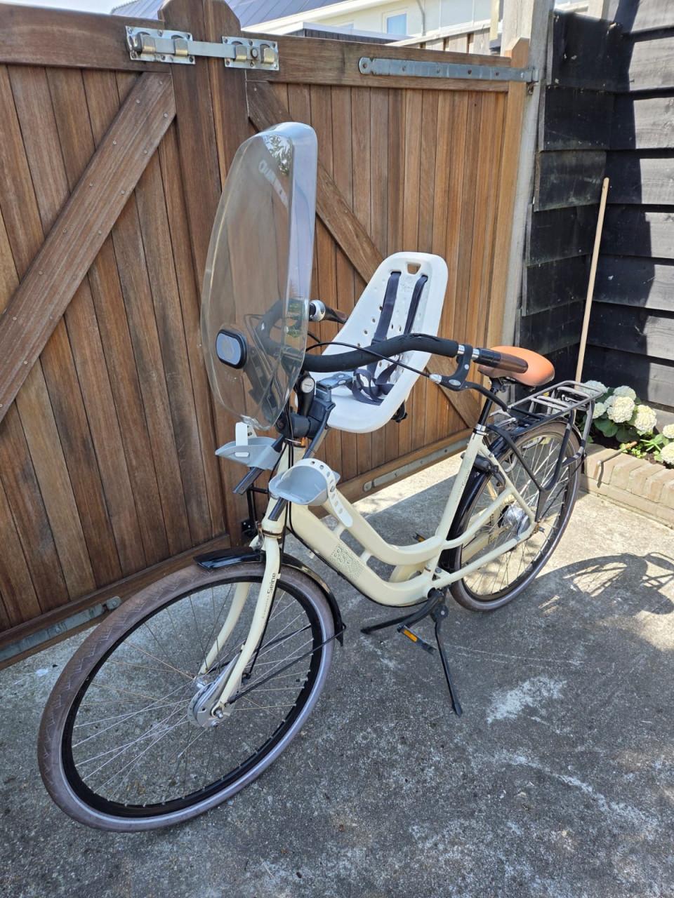 Moederfiets 100€ inclusief scherm en zitje yepp