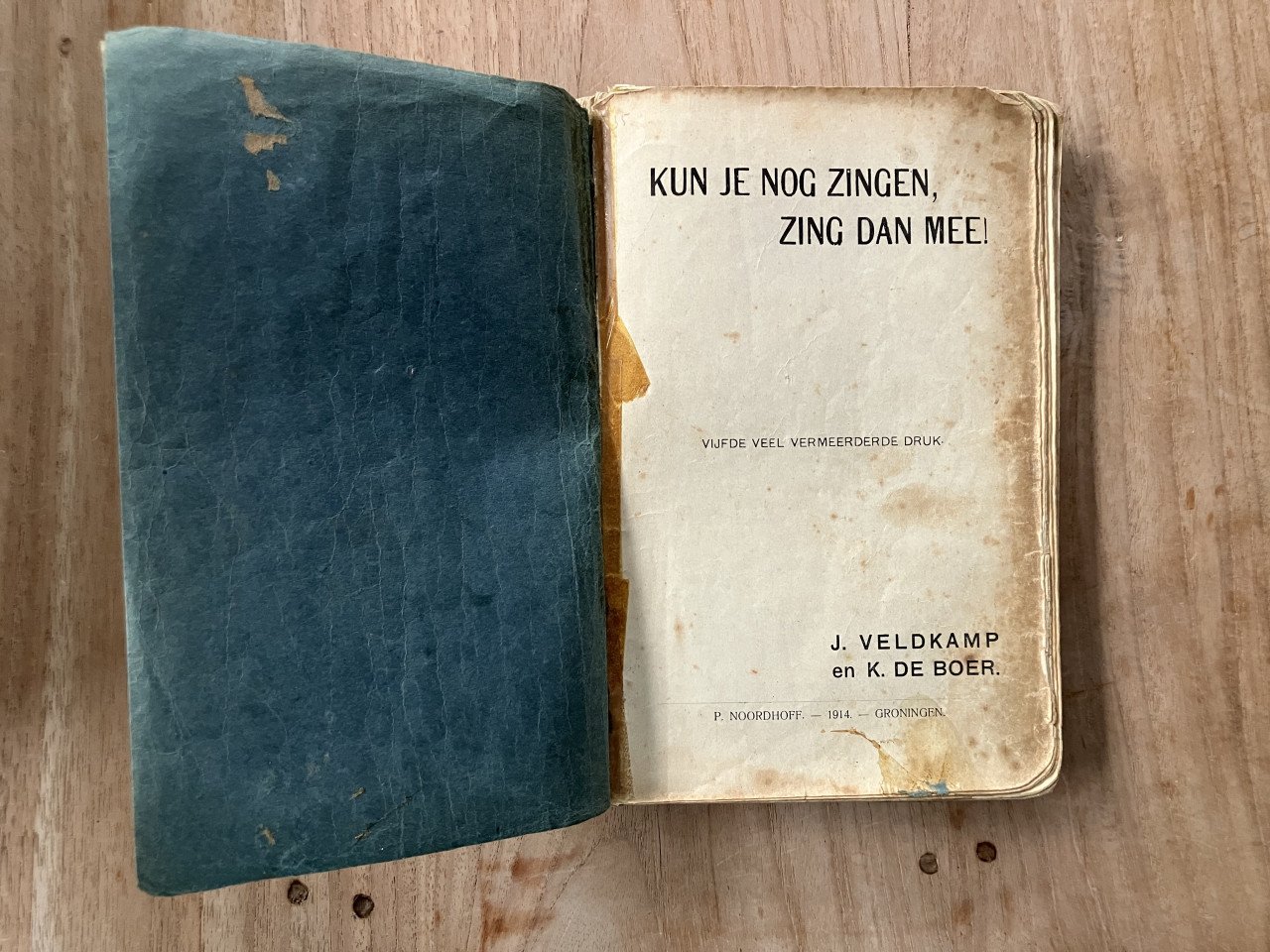 Boekje Kun je nog zingen (1914)