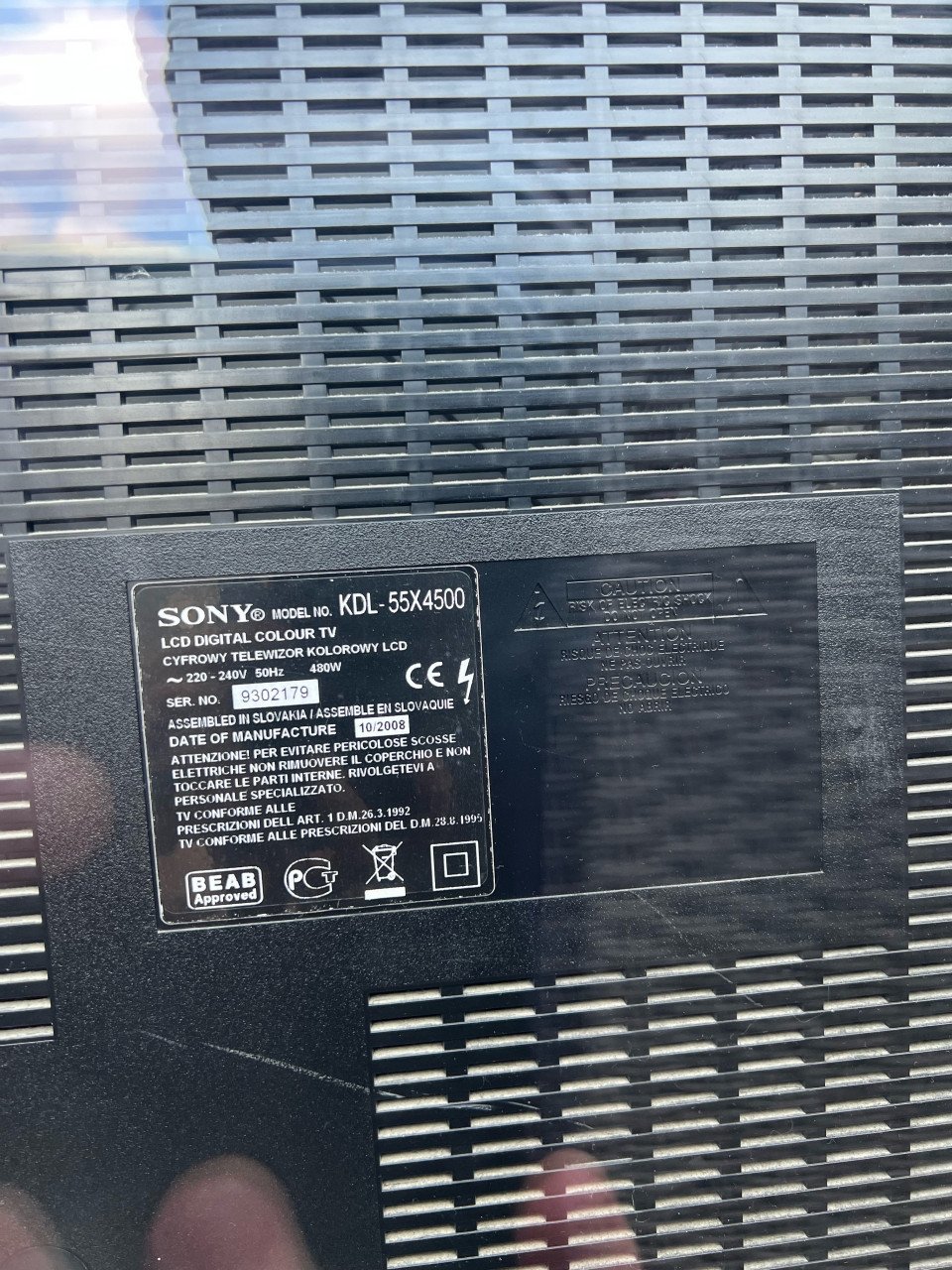 Tv Sony Bravia 55 inch.