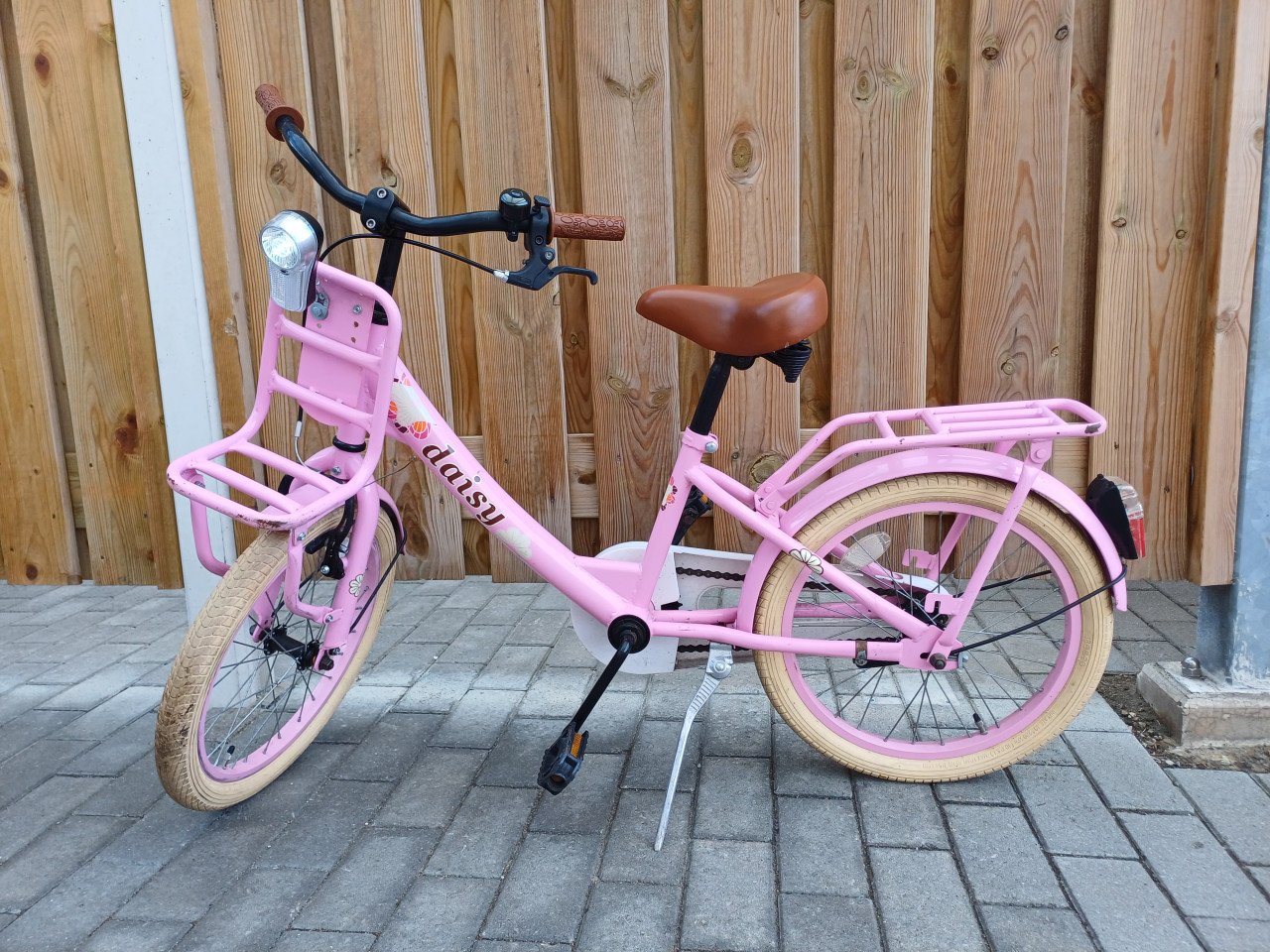 Meisjes fiets, 18 inch roze
