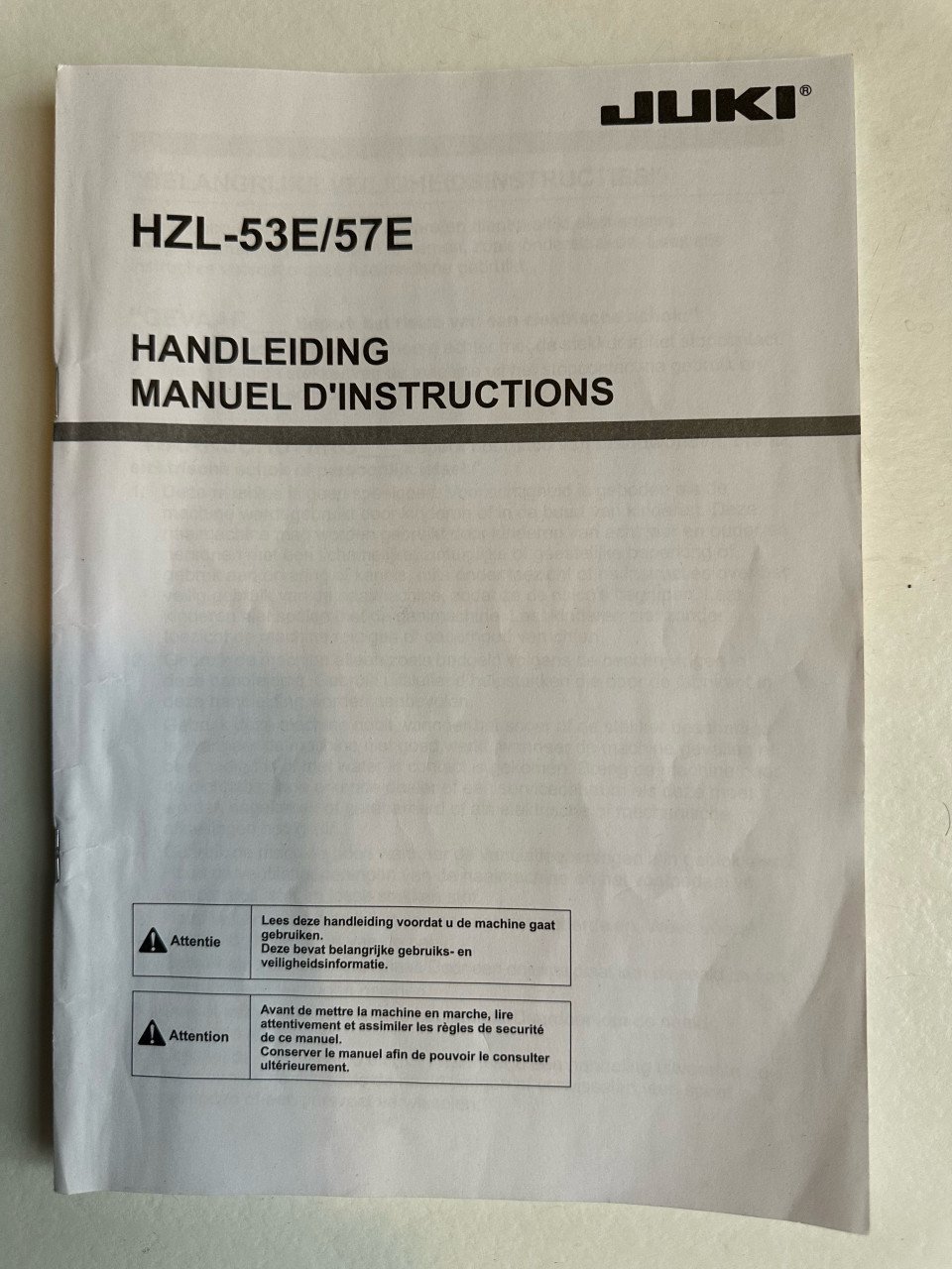 Juki naaimachine HZL-E57