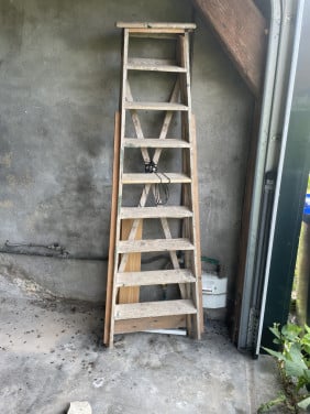 Ladder aks tuinornament