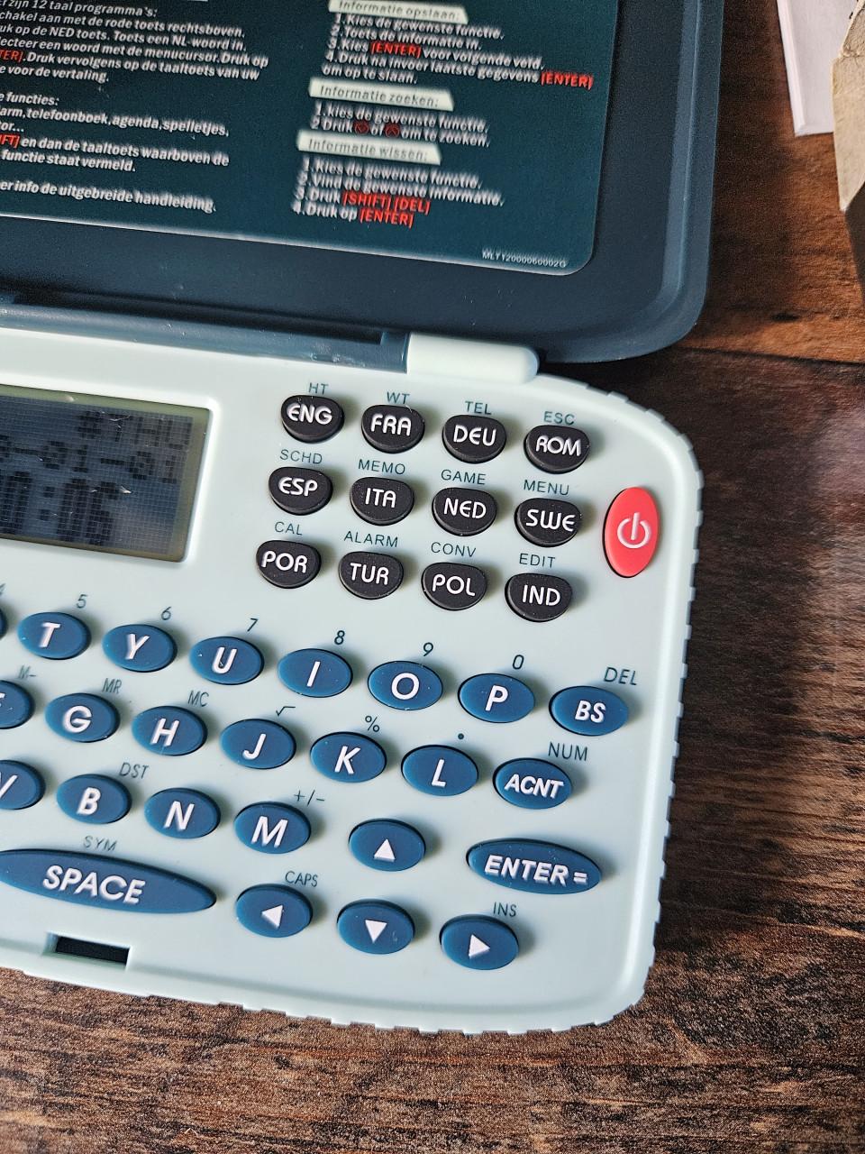 Nieuwe NHA 12-talige Europese Vertaler en Organizer