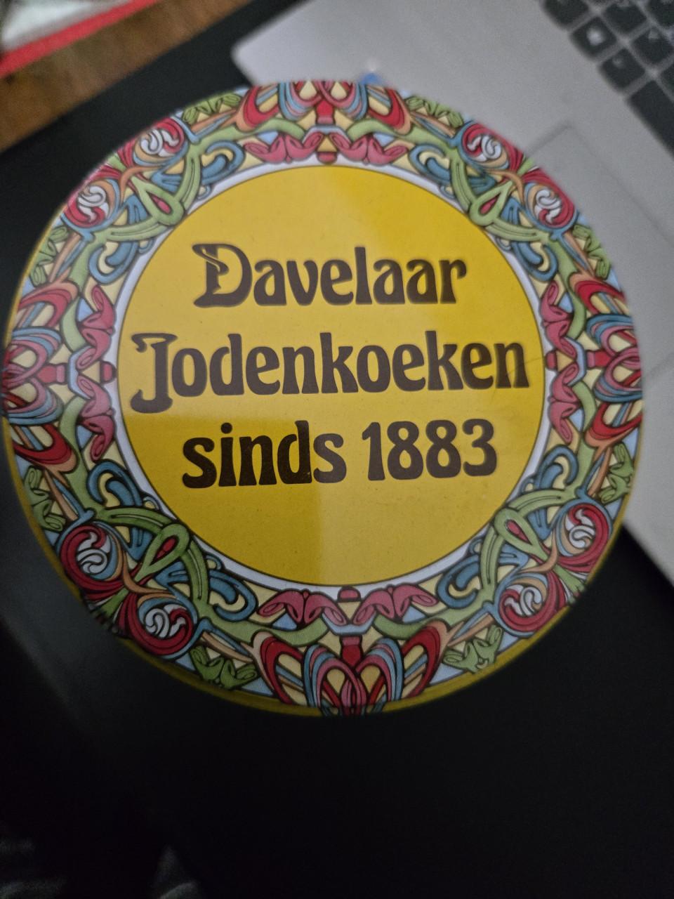 Set 4 stuks vintage Davelaar blikken  Hoog 16 cm Ø 11 cm
