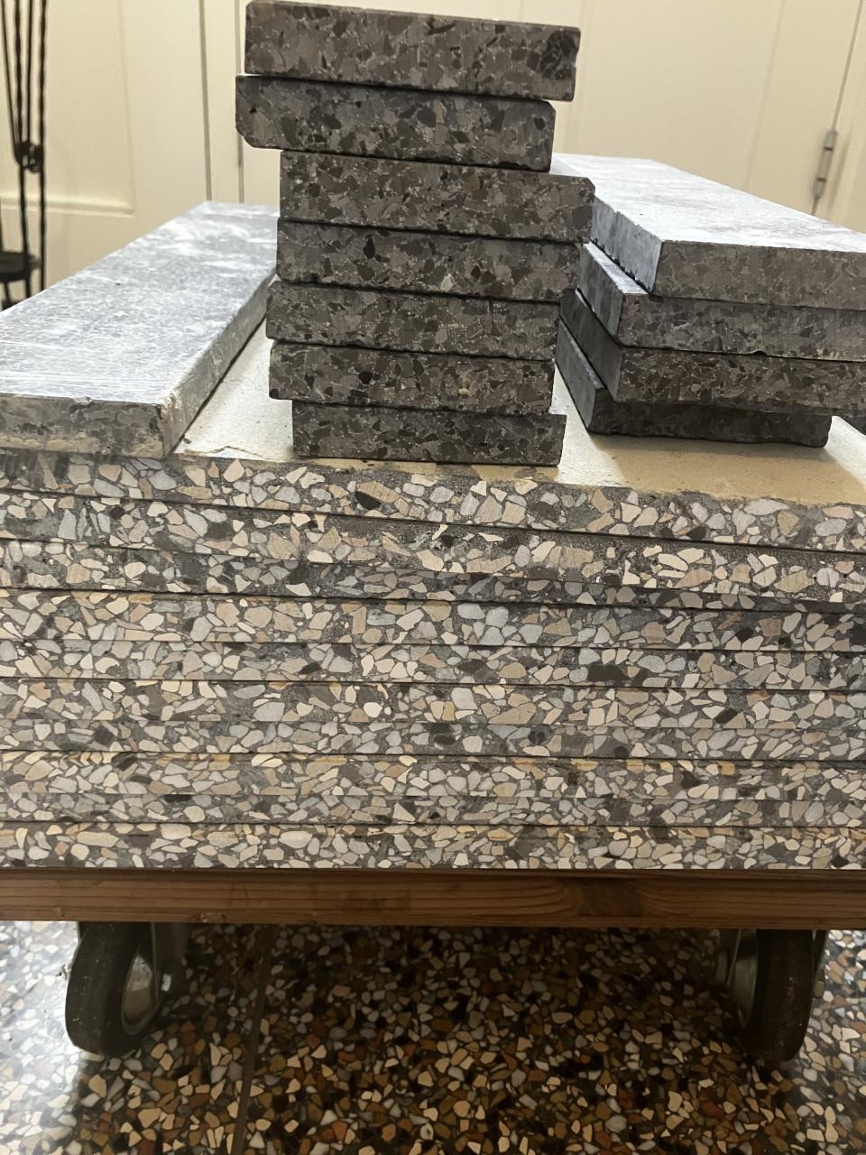 9x Terrazzo vloertegel 40x40 cm Granito Roma - 1,44 m2