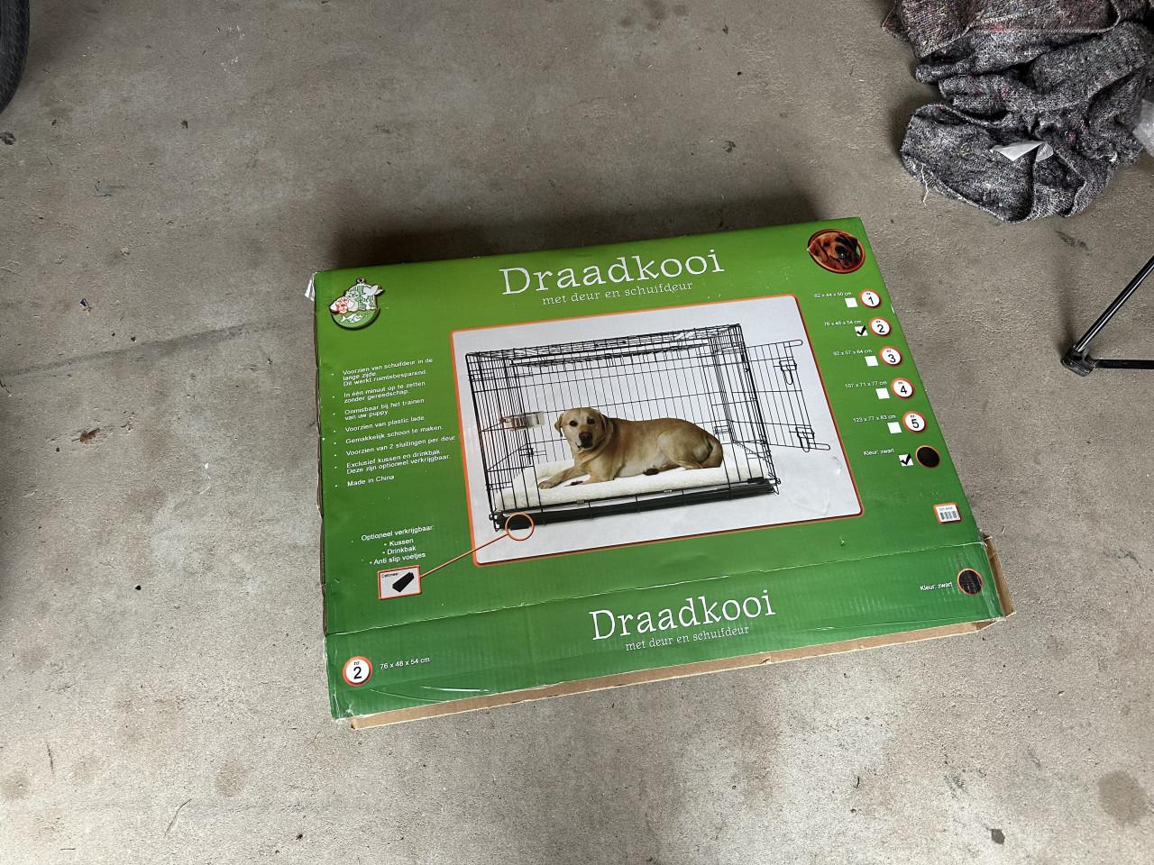 Draadkooi / Bench 76 x 48 x 52 Zwart