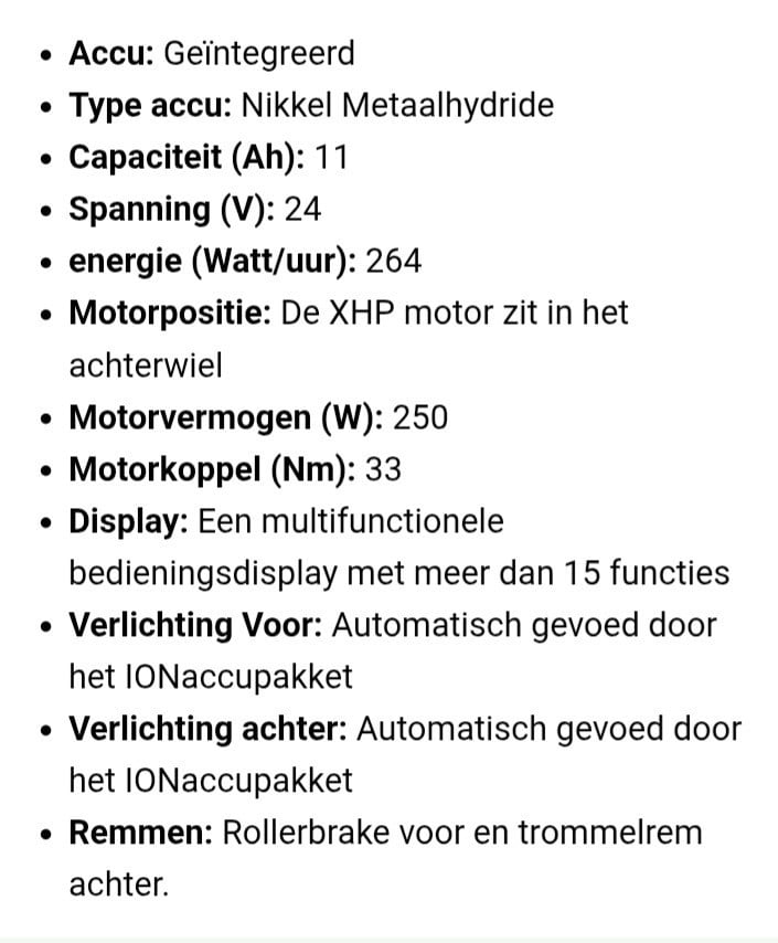 Sparta Elektrische fiets