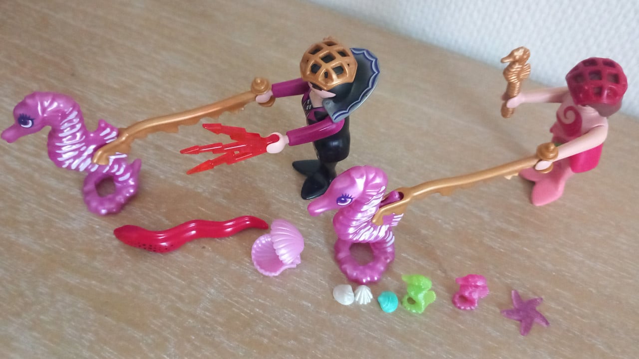 Playmobil zeemeerminnen met zeepaardjes