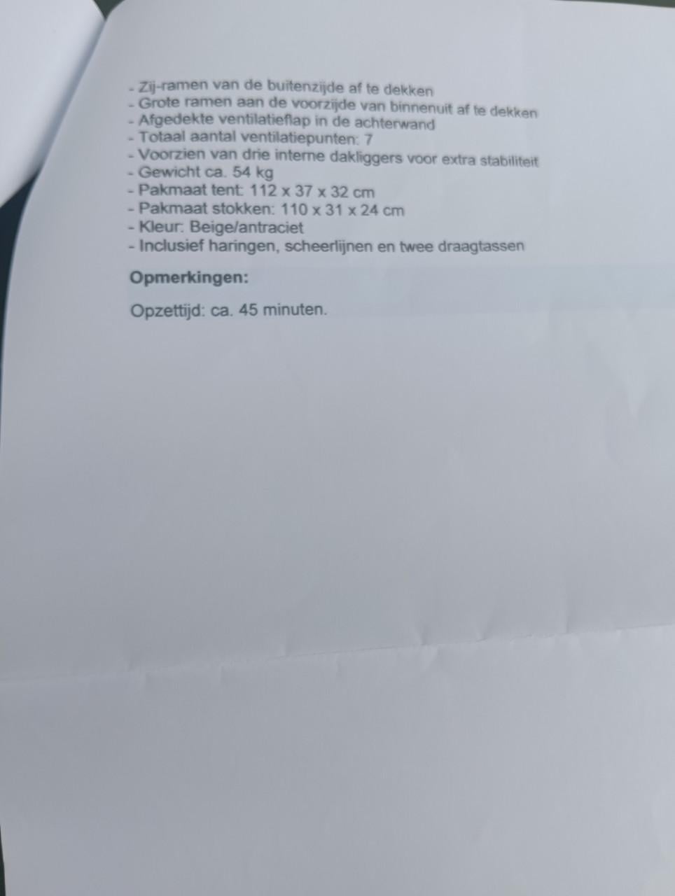 6 persoons familie tent met karretje incl keuken