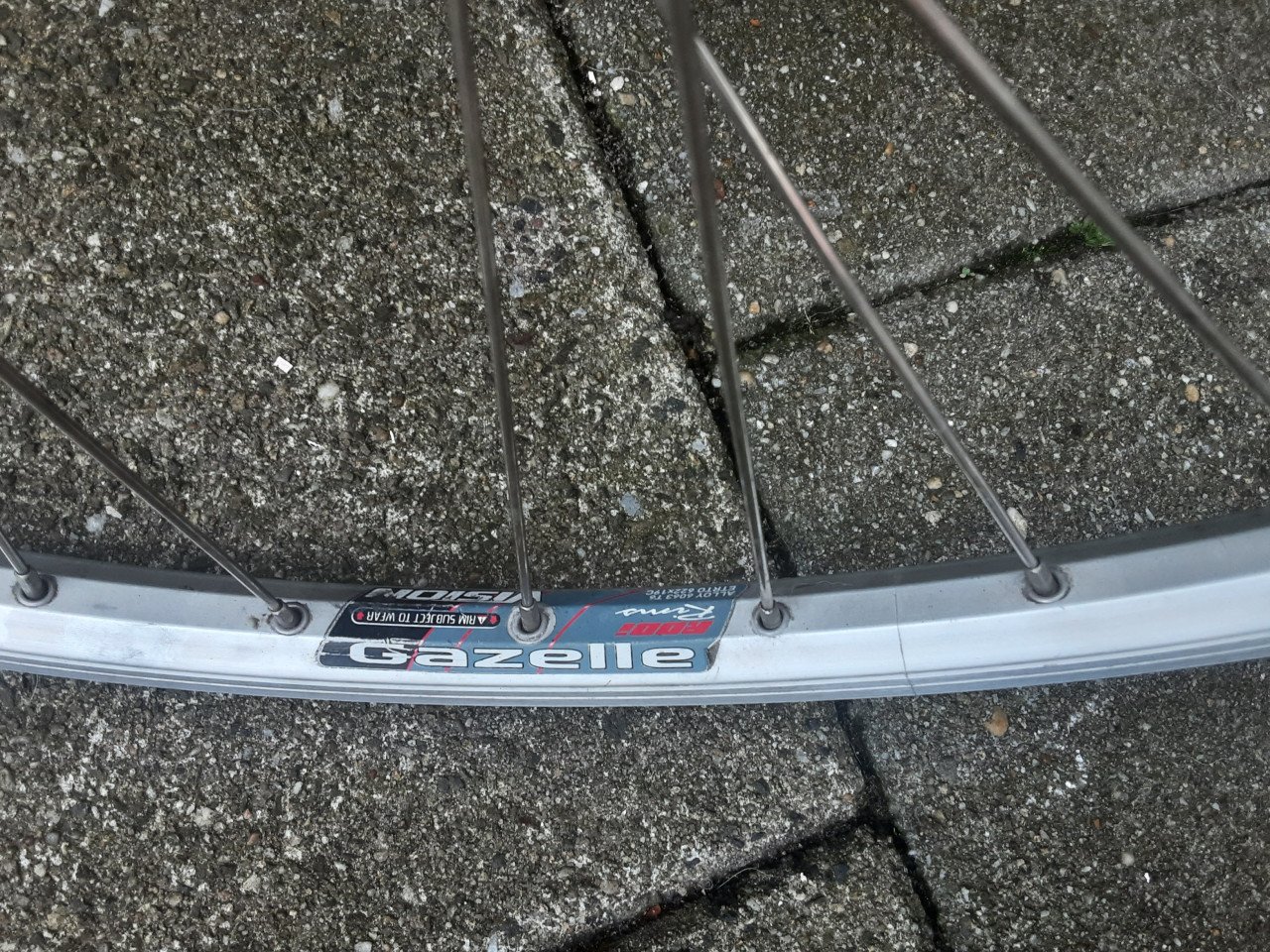 Gazelle 28 inch nexus achterwiel, 7 speed,  rollerbrake rem