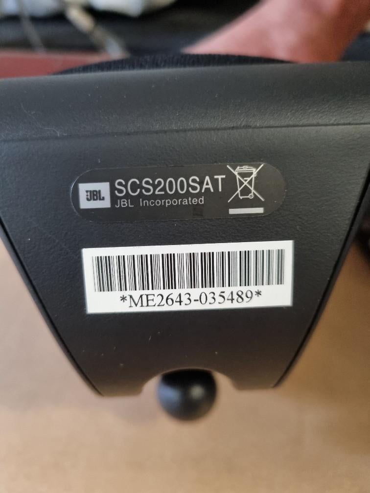 JBL surround speaker set.