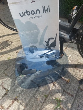 Fietsstoeltje voor met windscherm