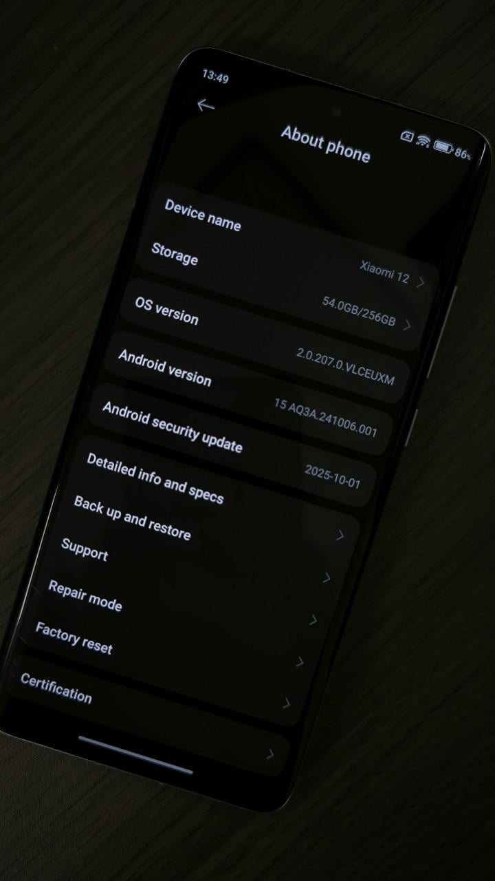 Xiaomi 12 blauw 256GB