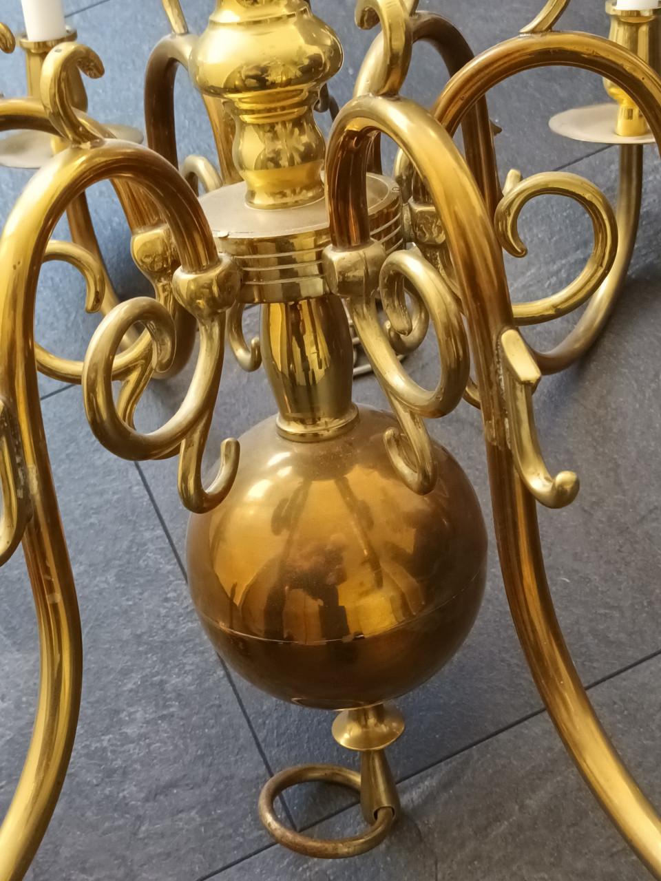 ANTIEKE KOPEREN KAARSENKROON