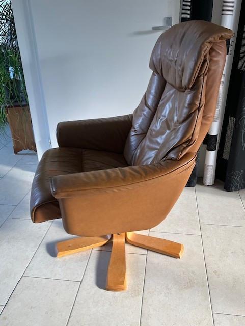 Leren draai fauteuil