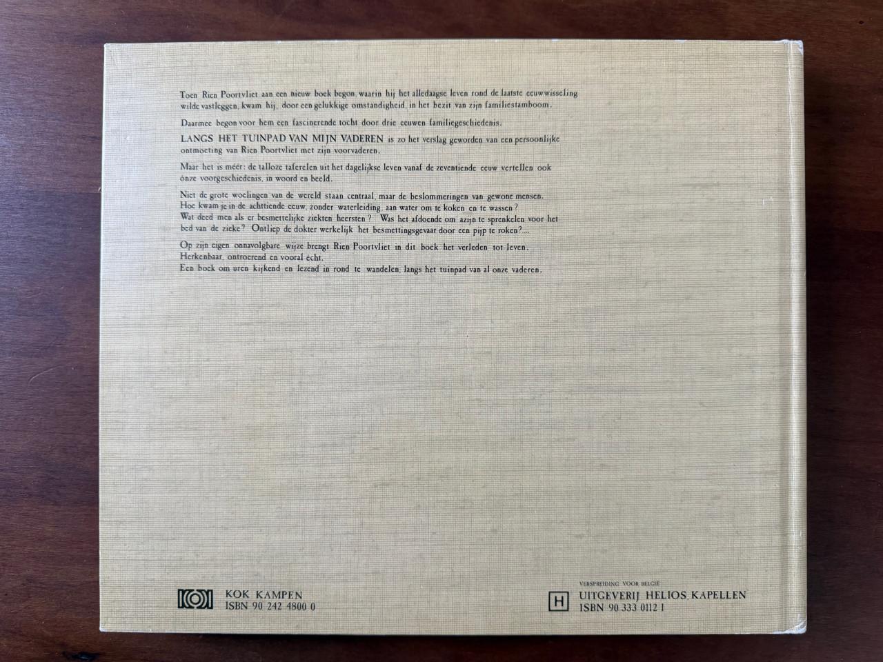 Te Koop; Boek van Rien Poortvliet, Langs het tuinpad van mijn vaderen