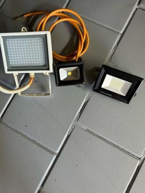 3 lampen koud wit LED