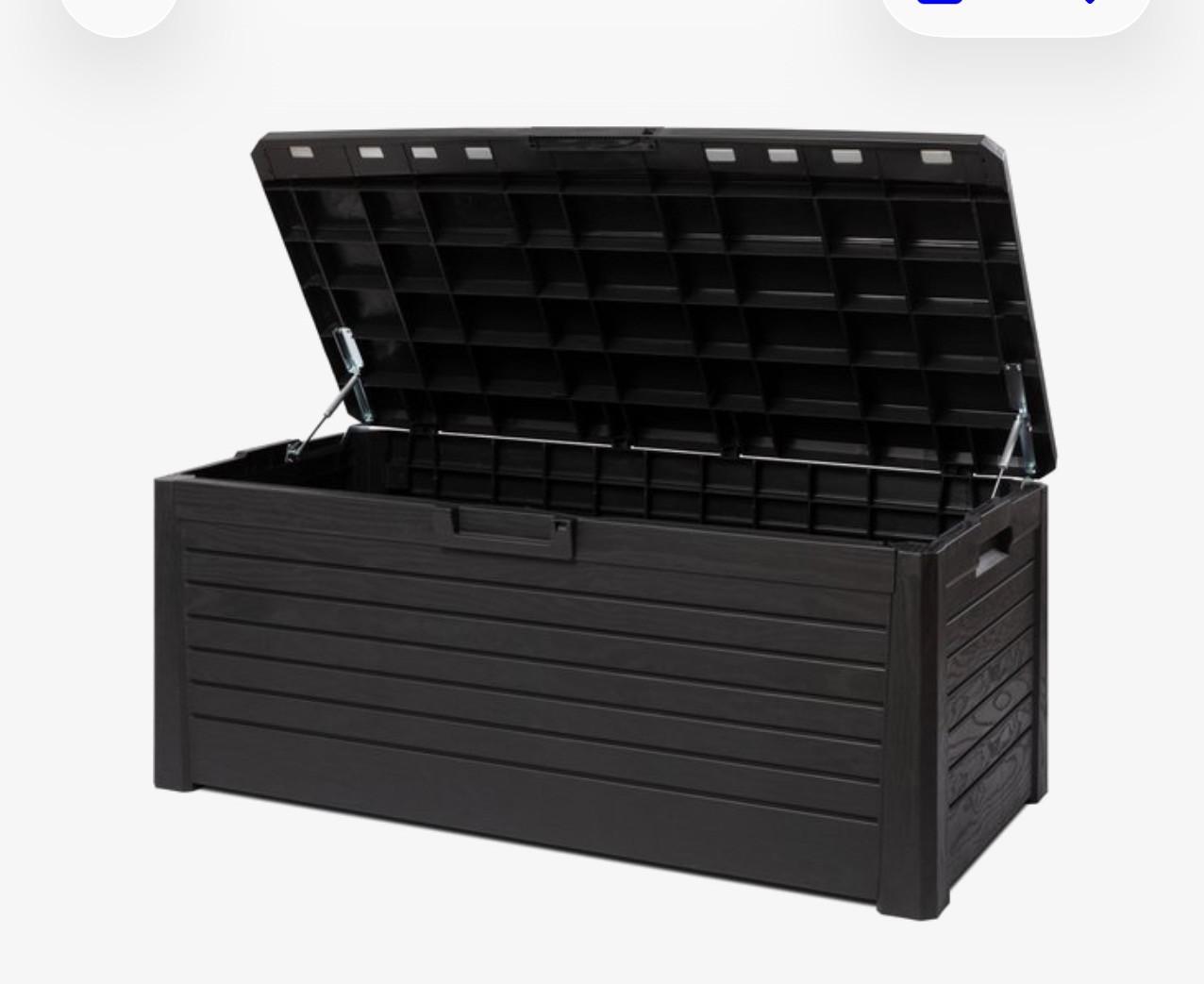 Florida opbergbox met deksel - 550L - Antraciet - Kunststof