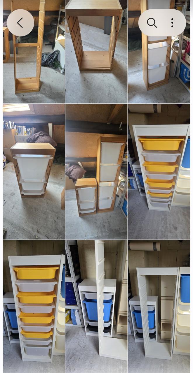 Ikea Trofast kasten met veel bakken