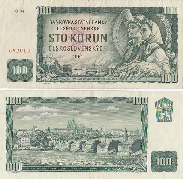 Biljetten Tjechoslowakije Gebruikt