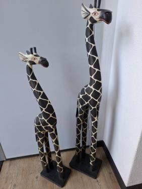 Set houten giraffen