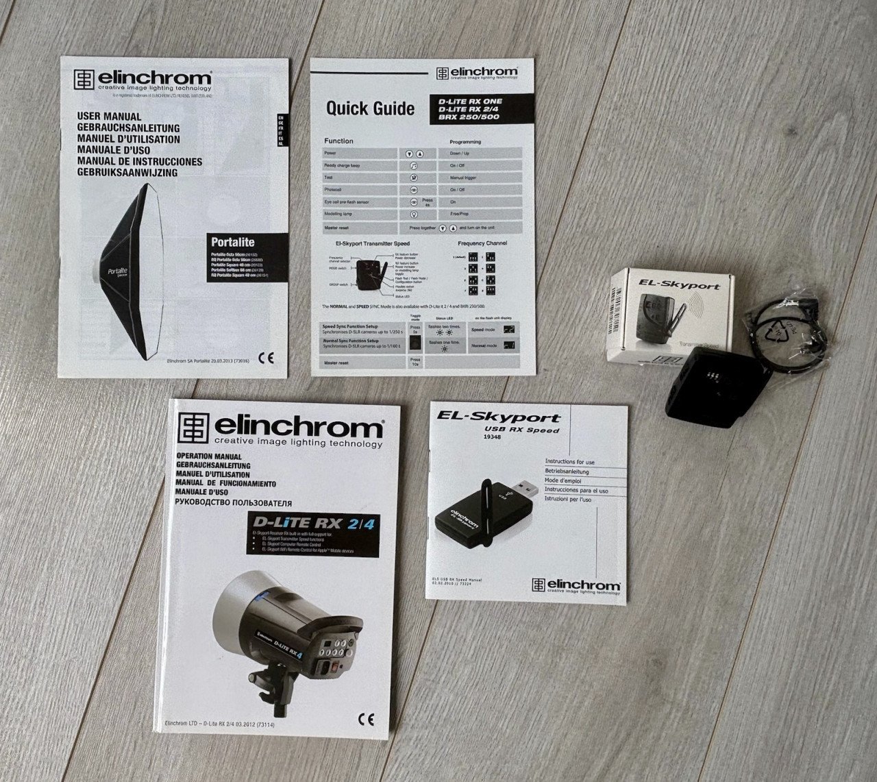 Studioflitsers Elinchrom D-lite RX4 met softboxen -- ZGAN