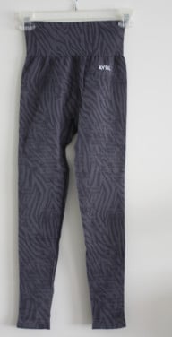 Grijs zwarte  sport legging maat s