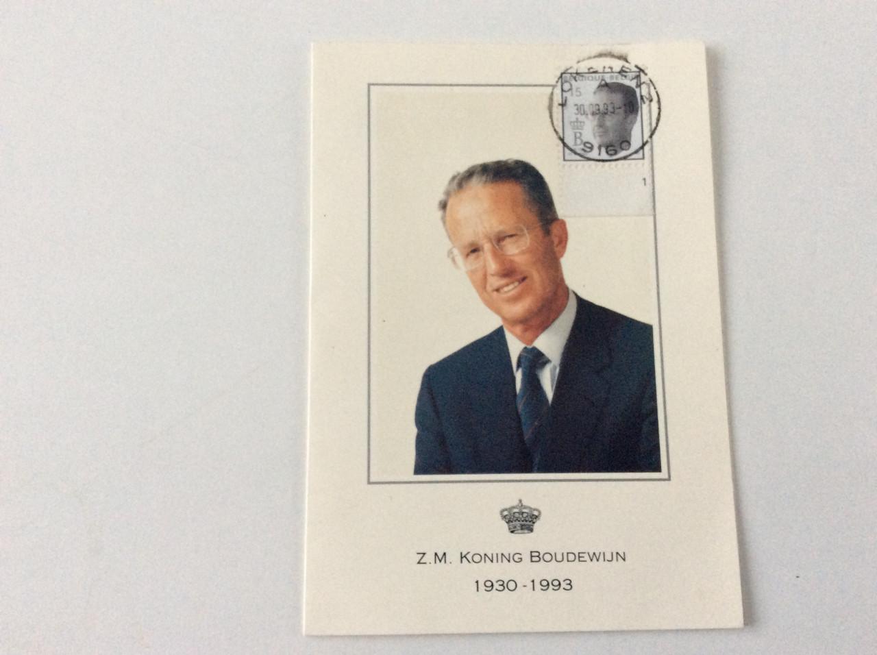 Boekje van Z.M. Koning Boudewijn, incl. Bidprentje.