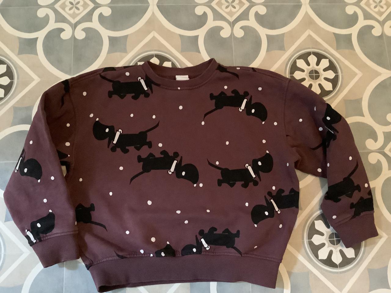 Kerst sweater Takkie, maat 122/128