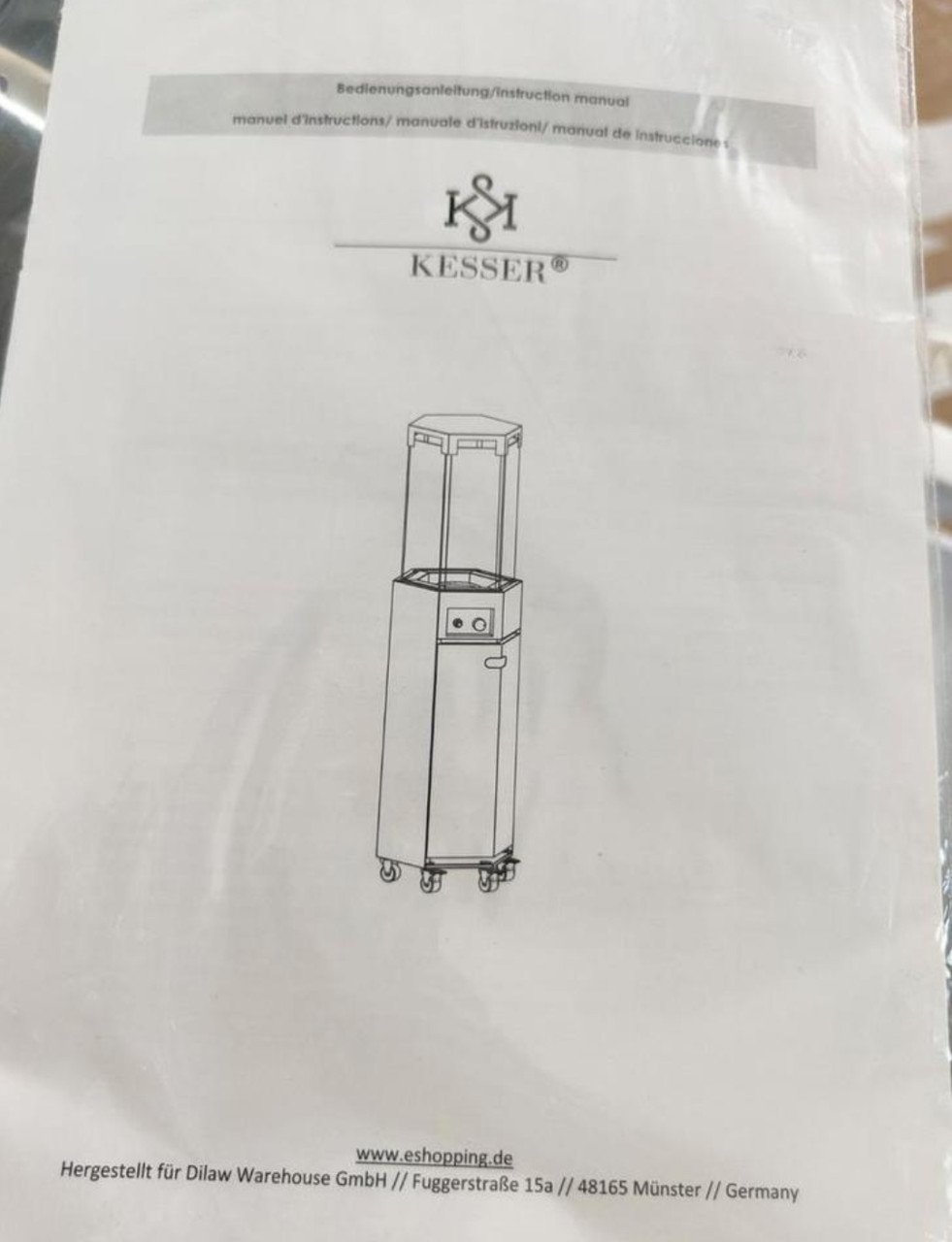 Gas heater verwarming