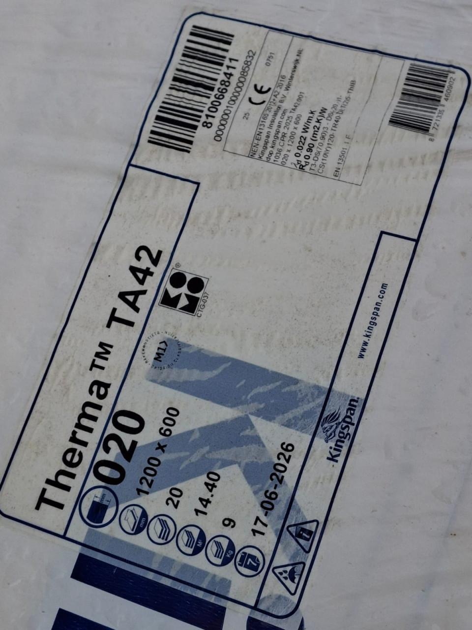 Pir isolatieplaten 20mm 14,4m2