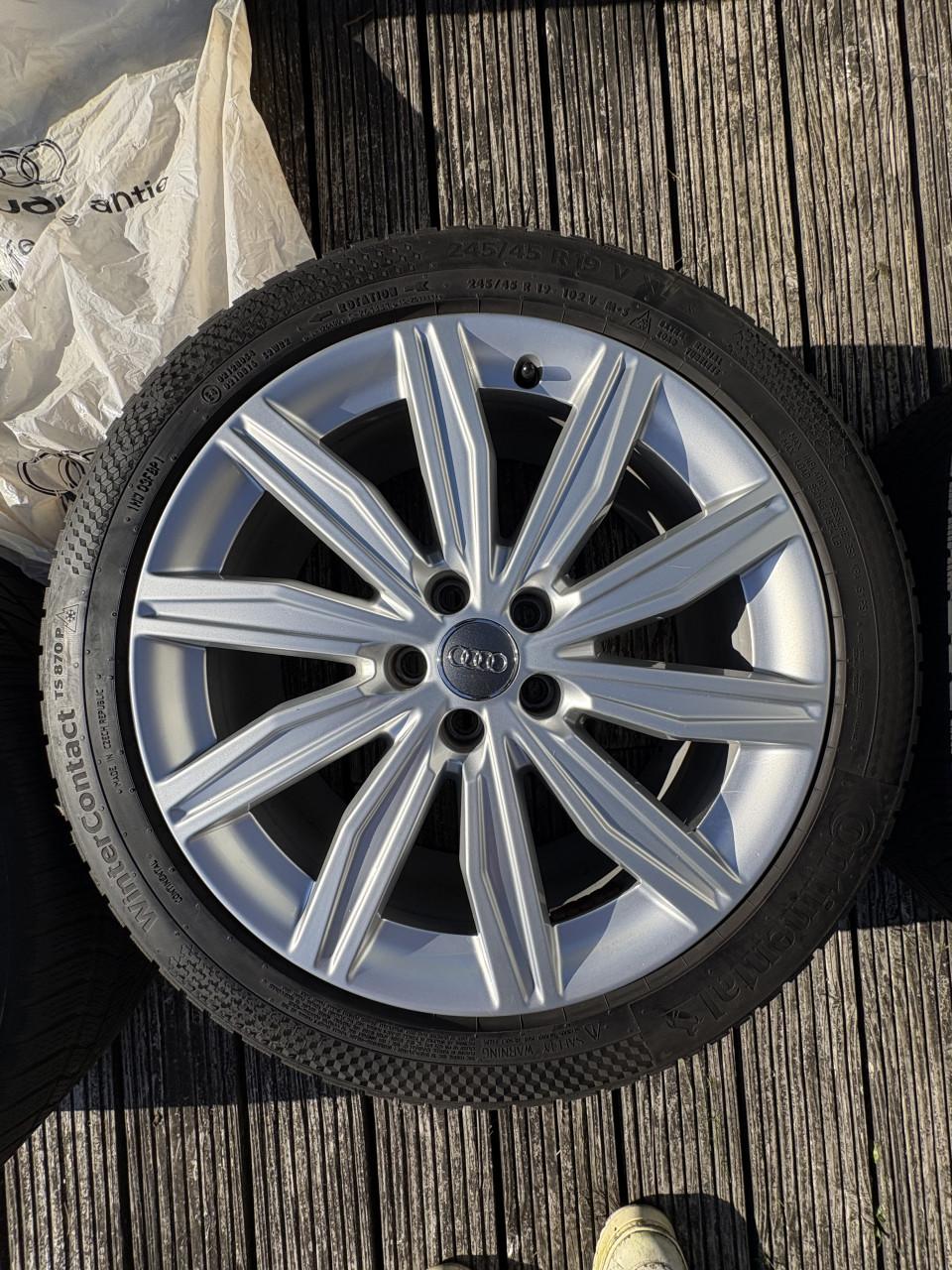 Originele Audi velgen met Conti Winter Contact banden