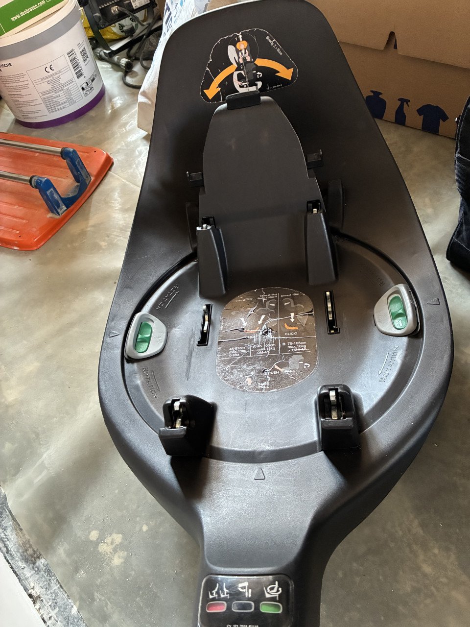 Cybex maxicosi, base en autostoel