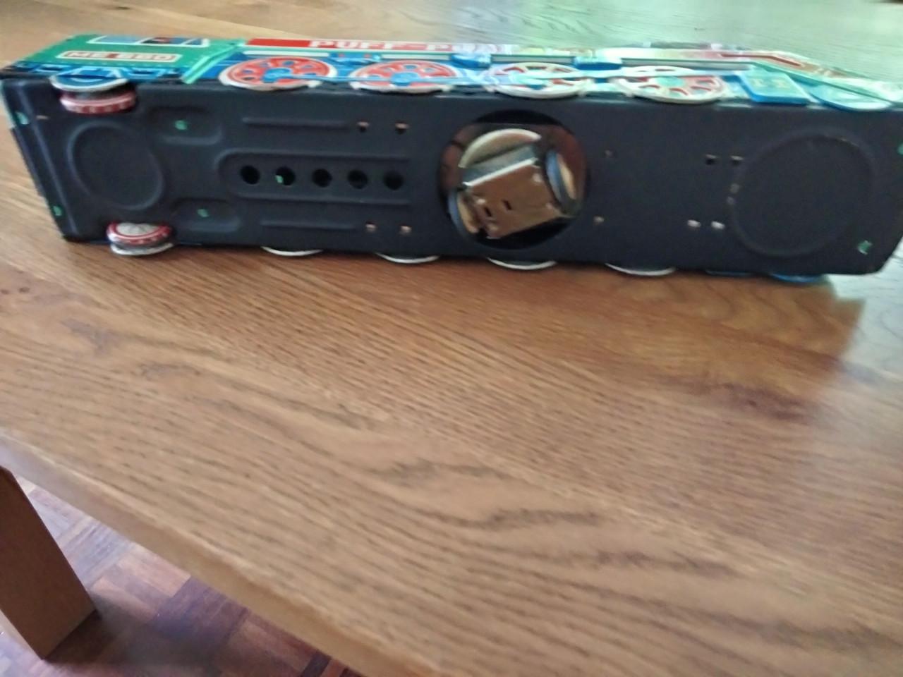 Blikken speelgoedlocomotief